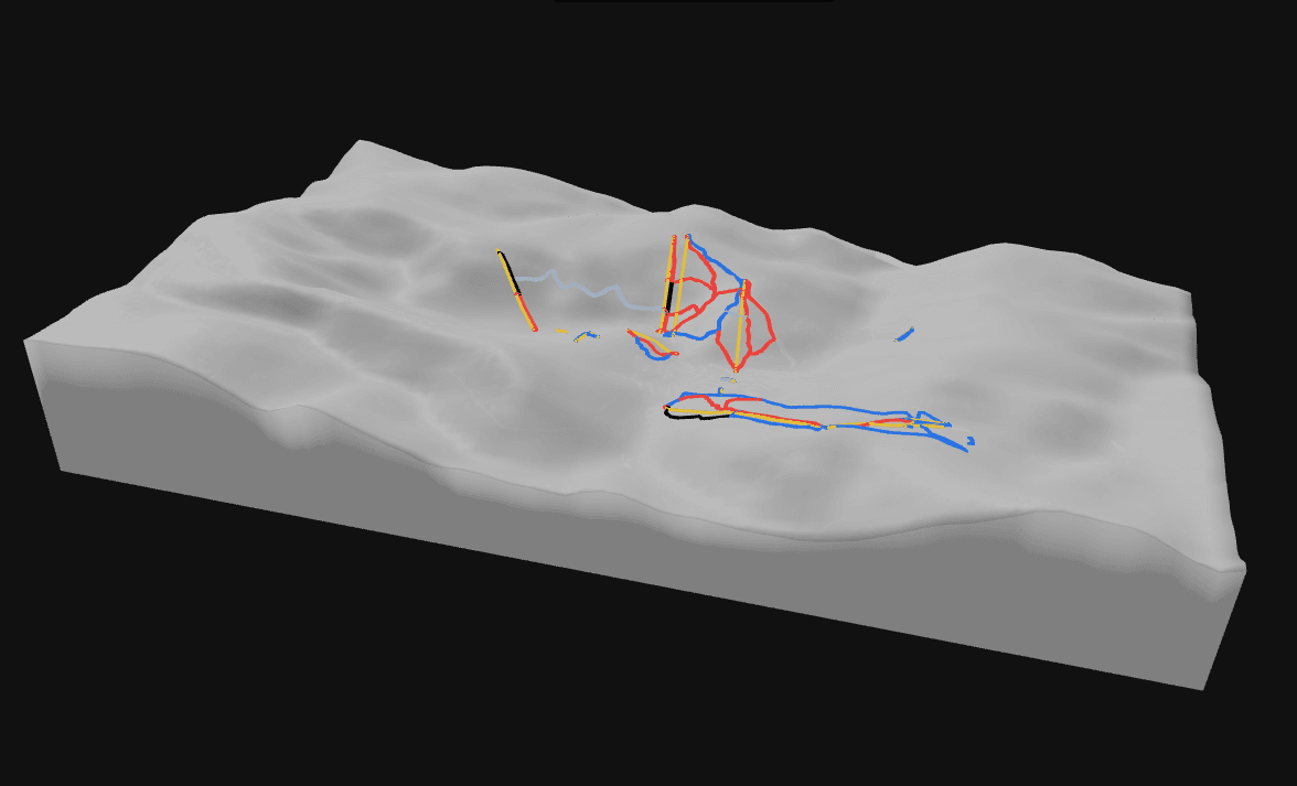 3D terrain model preview